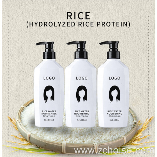 washed rice water shampoo and conditioner